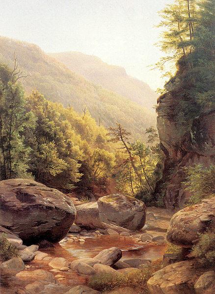 Peale, Harriet Cany View in the Kaaterskill Cove Spain oil painting art